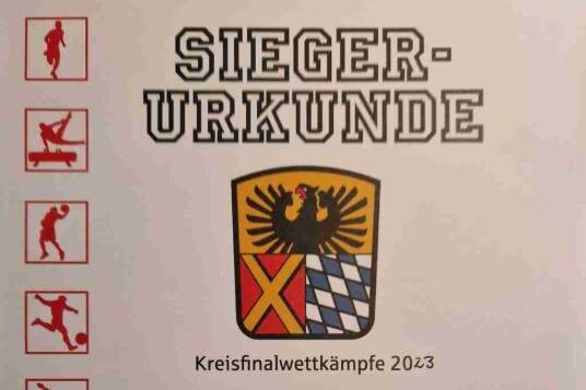 Geräteturnwettkampf in Harburg - Urkunde